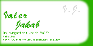 valer jakab business card